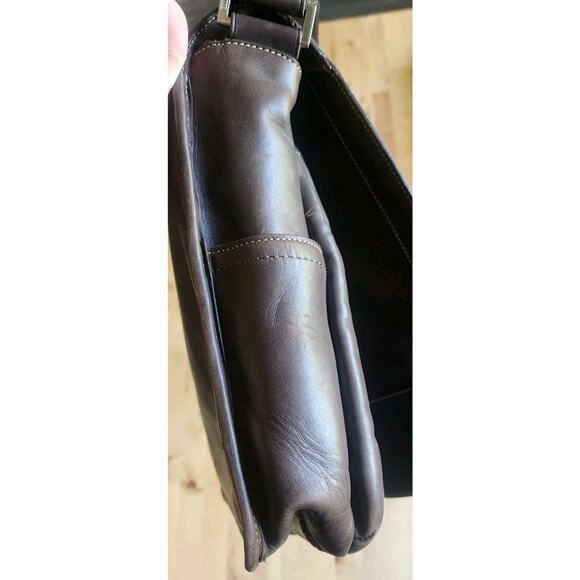 Coach Vtg Lenox Brief In Brown Leather Style Messenger Journalist Crossbody EUC - Picture 8 of 14